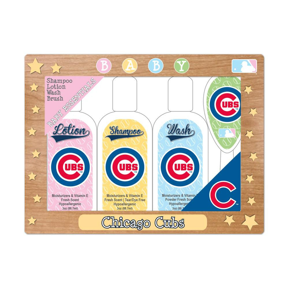 MLB Chicago Cubs Baby Gift Set 7.25 x 5.75 x 1.5-Inch White