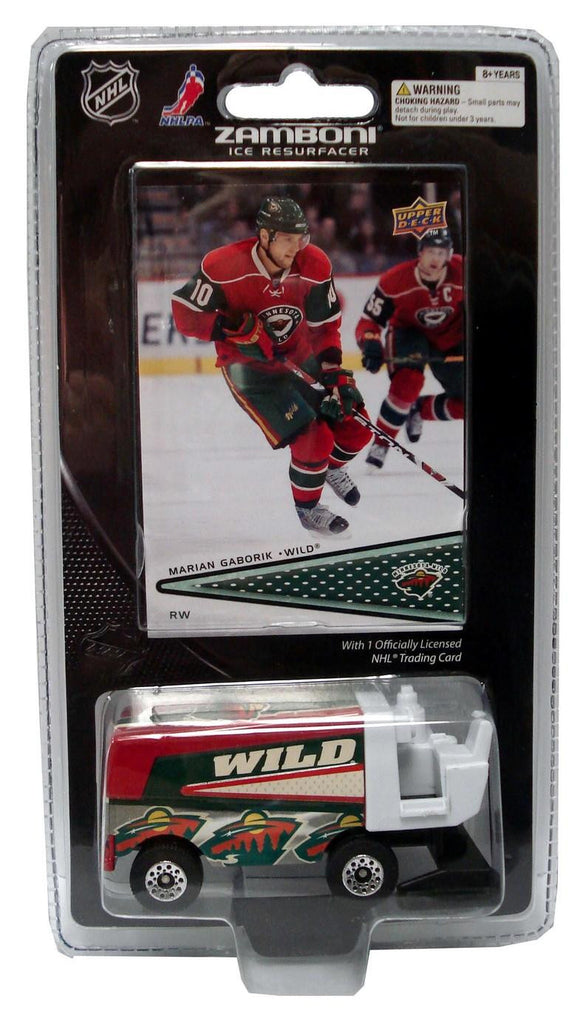 2008-9 NHL Zamboni - Minnesota Wild With Marizonaon Gaborik Trading Card