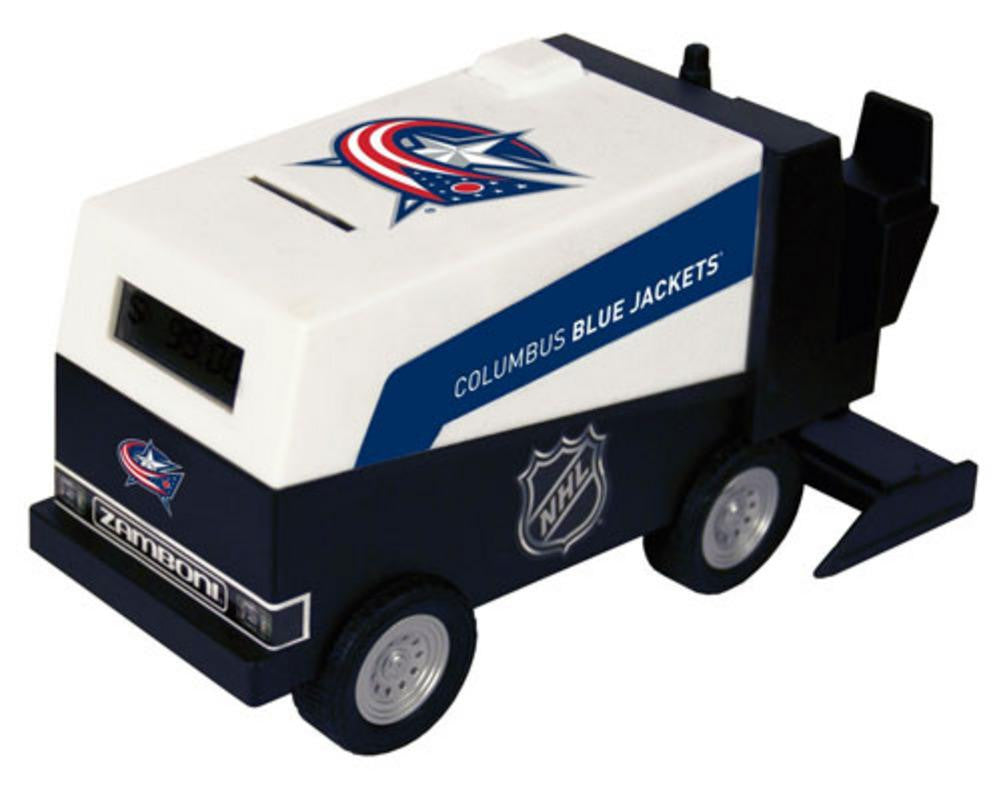 NHL Hockey - Columbus Blue Jackets - Digital Electronic Zamboni Coin Counting Bank