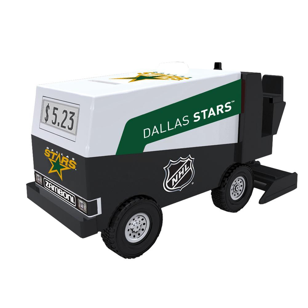 NHL Hockey - Dallas Stars - Zamboni Digital Electronic Coin Counting Bank