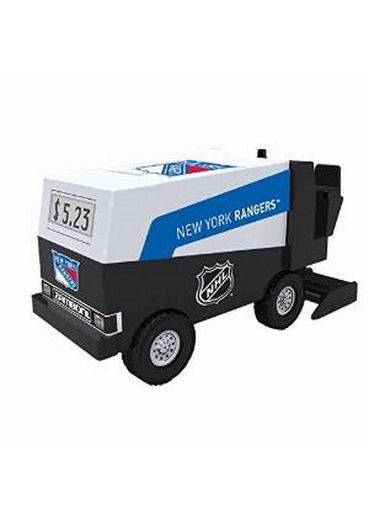 NHL Hockey New York Rangers Digital Electronic Zamboni Coin Counting Bank
