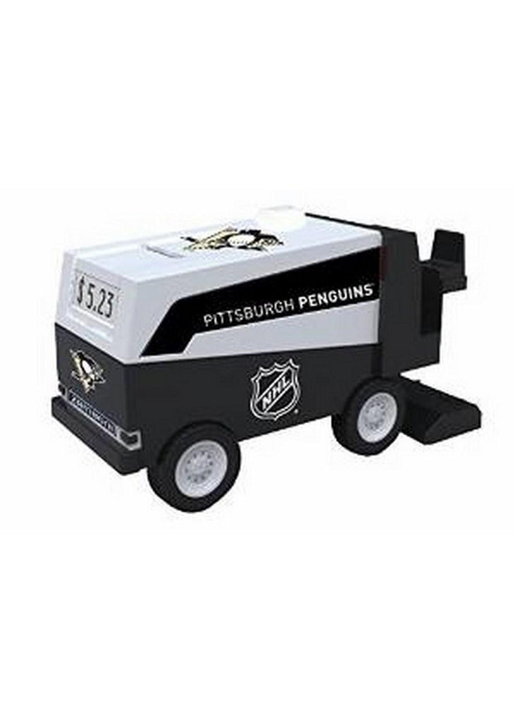 NHL Hockey Pittsburgh Penguins Digital Electronic Zamboni Coin Counting Bank