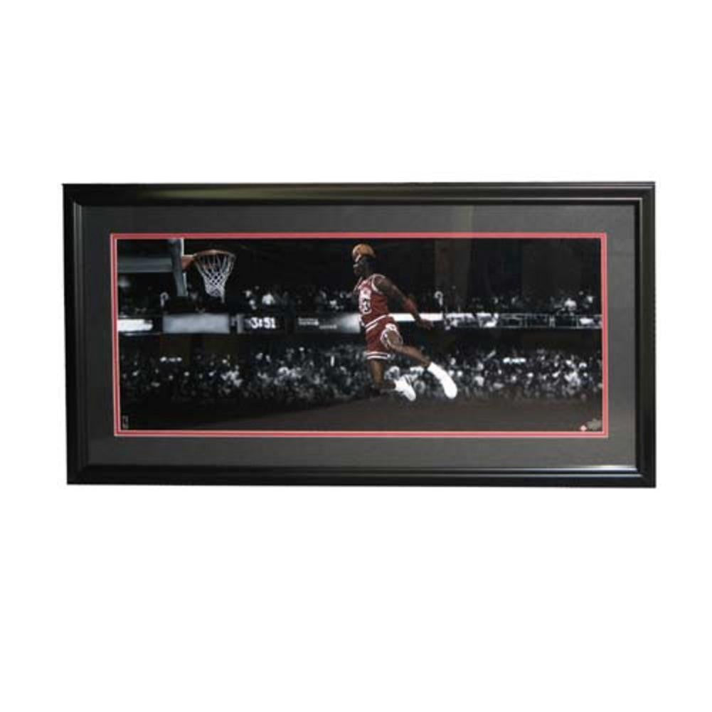 Michael Jordan Gatorade Slam Dunk Photo Framed