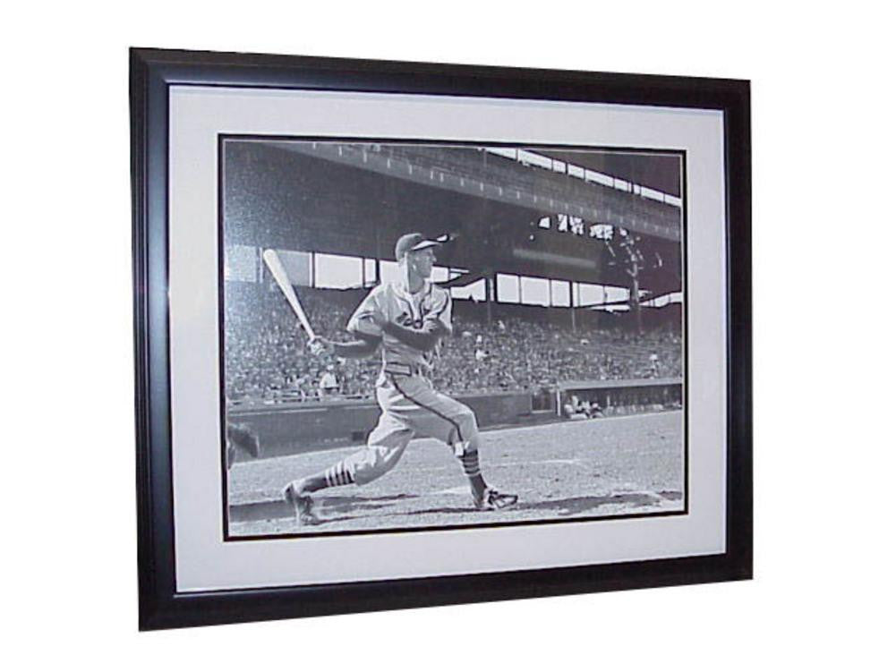 16-By-20-Inch Framed Unsigned Musial
