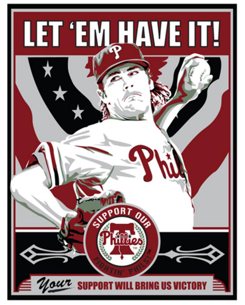 Cole Hamels 
with metallic silver ink 
Size: 17x21"
Officially Licensed by MLB and MLBPAA
Signed by Artist
Edition of 250