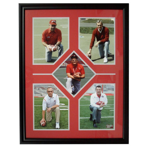 5 Past And Present OSU Coaches Kneel Framed Photo