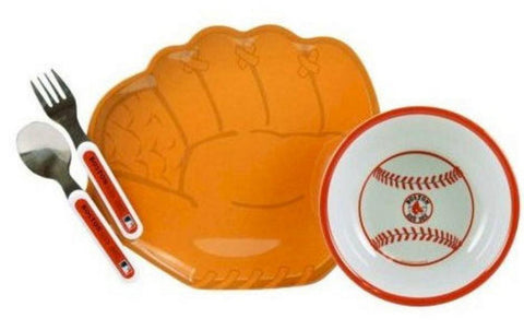 ABC 4PC PLATE SET REDSOX 11504