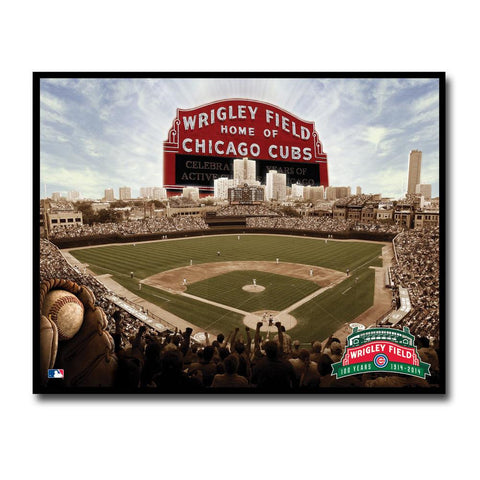 22x28 Chicago Cubs Vintage Collage