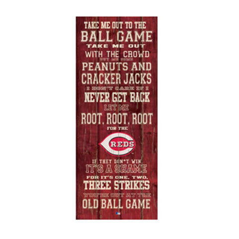 Reds Take Me Out to the Ball Game Canvas Art