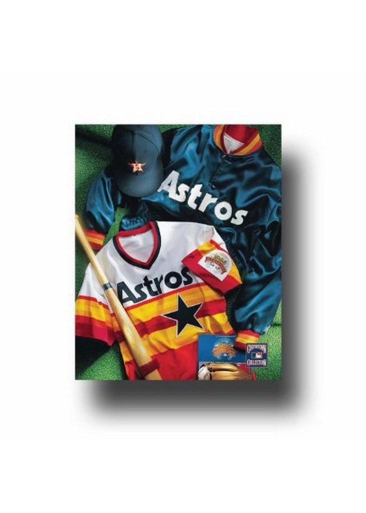 MLB Houston Astros Vintage Jersey Collage Canvas Art
