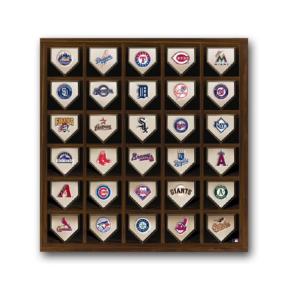 MLB 30 Team Home Plate 15x15 Canvas