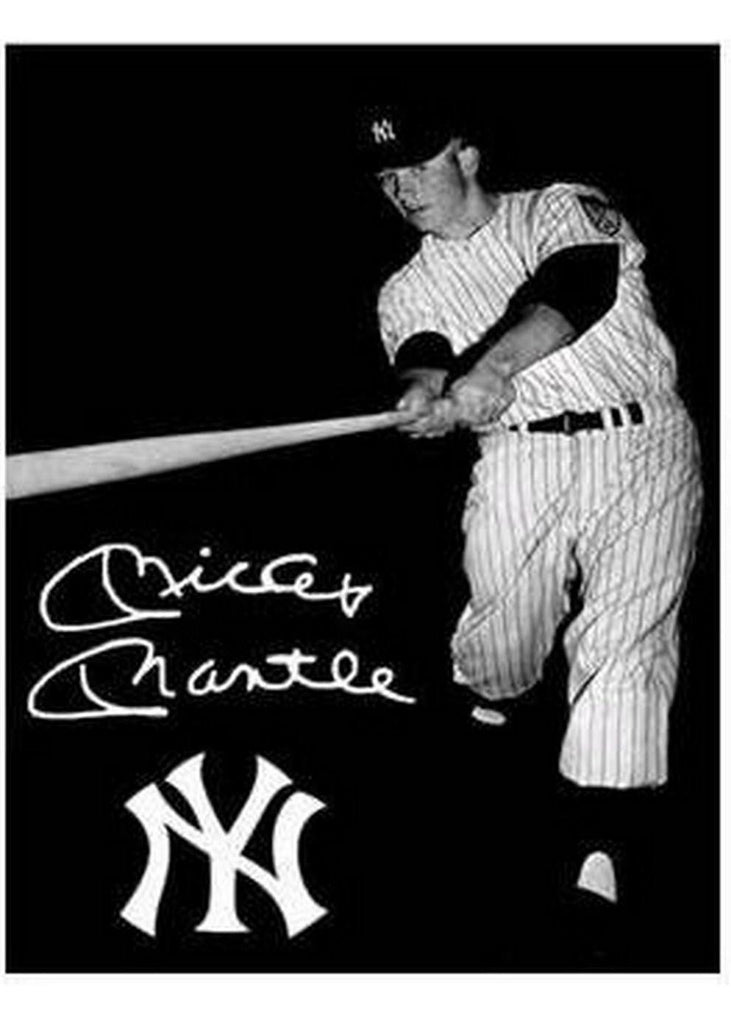 Artissimo Designs MLB New York Yankees Mickey Mantle Canvas Art 8x10