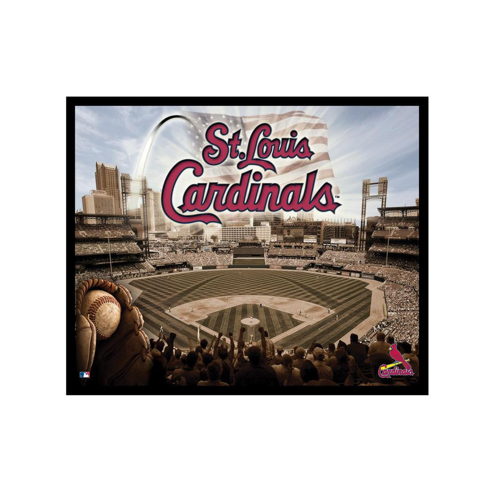 MLB St Louis Cardinals Artissimo Team Glory 16x20 Canvas Art