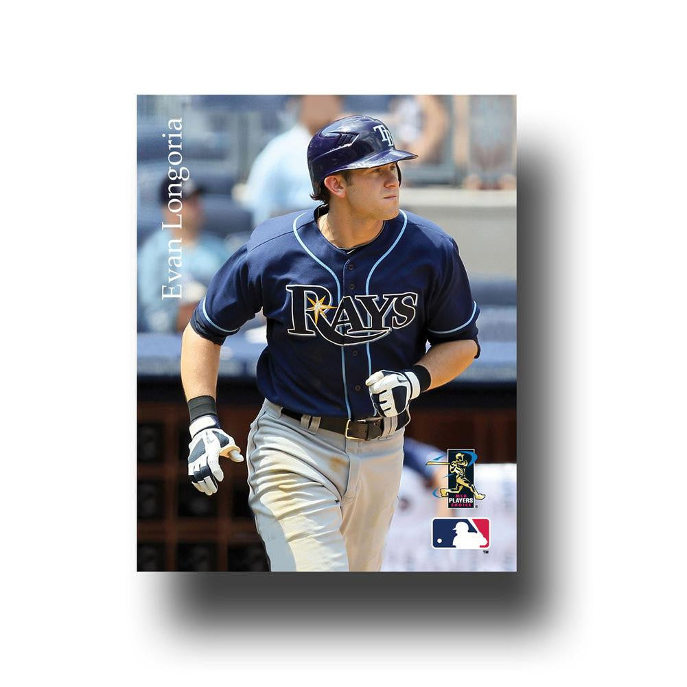 MLB Tampa Bay Devil Rays Artissimo Evan Longoria 8x10 Canvas