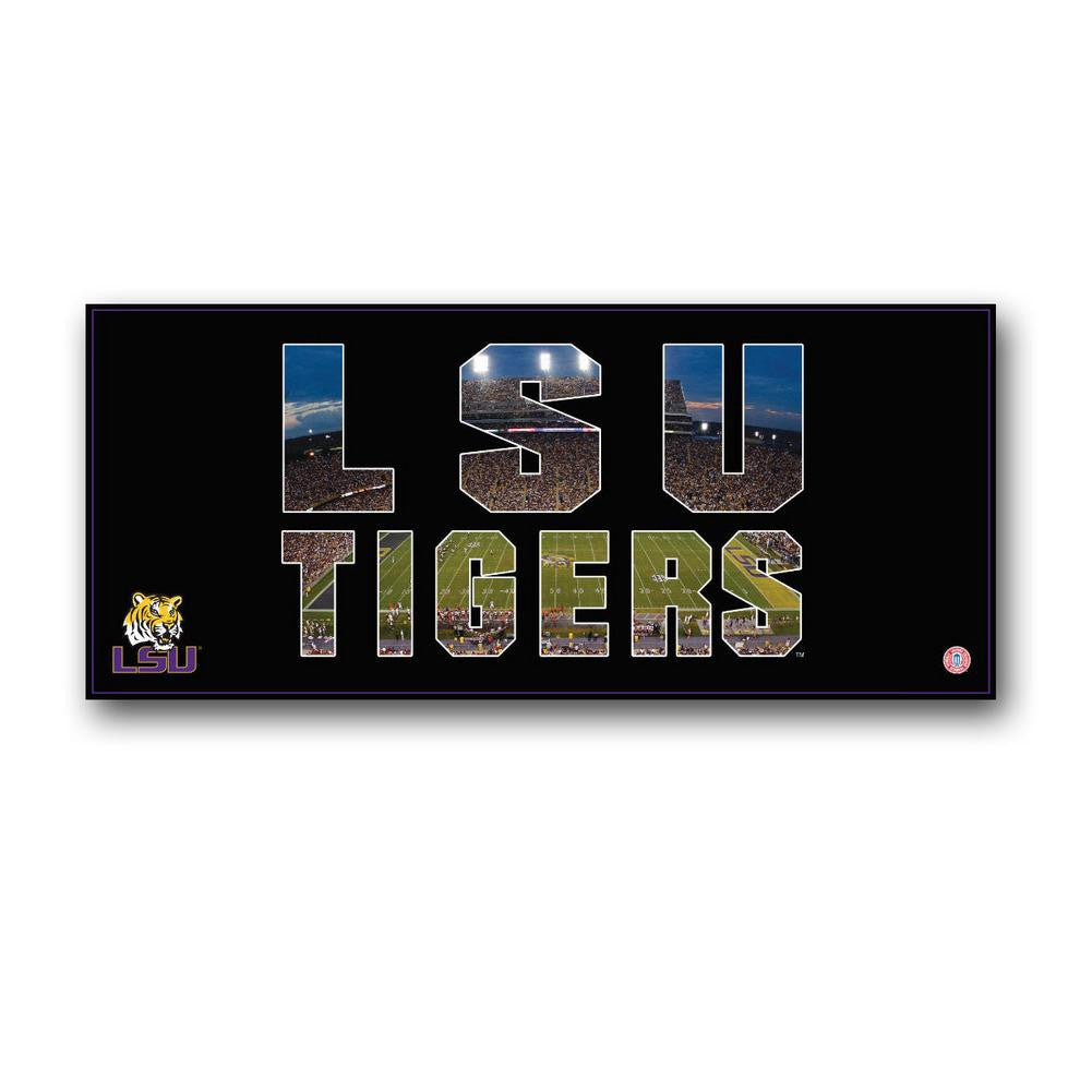 LSU Tigers Team Pride 12x26 Football Photo