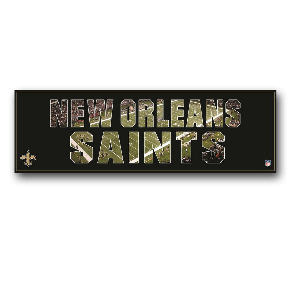 NFL New Orleans Saints Team Pride Art 12x36