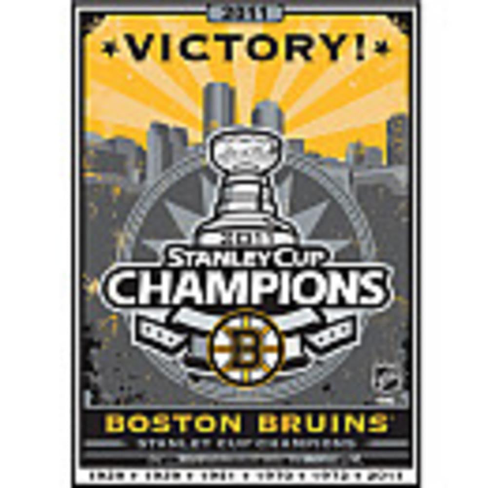 Bruins Stanley Cup Champs Canvas Art 8x10