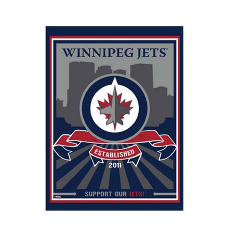 Artissimo Designs Winnipeg Jets Skyline Canvas Art