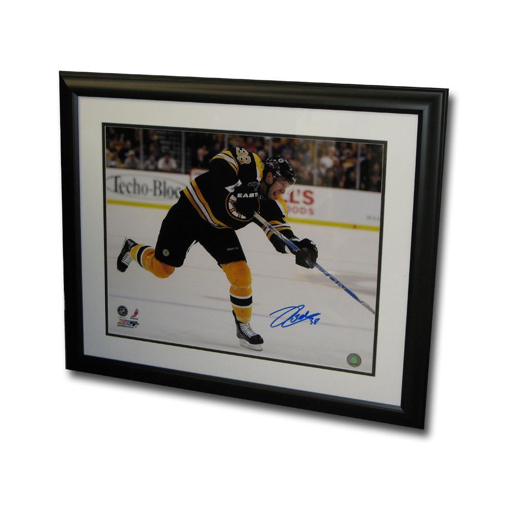Autographed Jordan Caron of the Boston Bruins 16x20 inch framed Photo