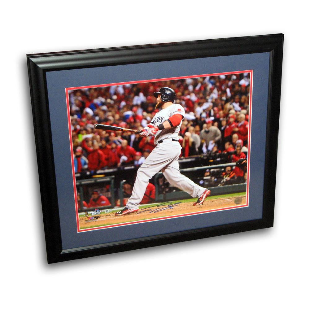 Autographed Jonny Gomes 16x20 Framed 2013 World Series Photo