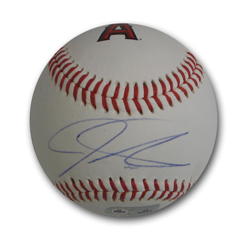Autographed Josh Hamilton Los Angeles Angels logo Baseball.
