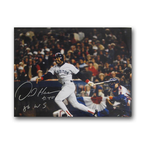 Dave Henderson 8X10 Unframed World Series Home Run