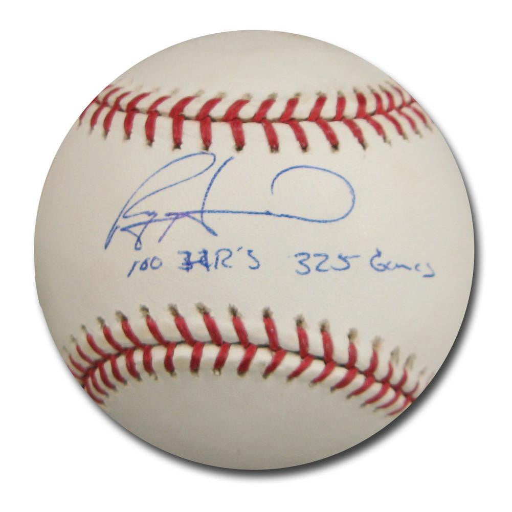 Autographed Ryan Howard MLB Baseball Inscribed 100Th-325