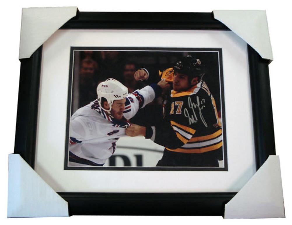 Autographed Lucic 8x10 Framed Photo VS Prust