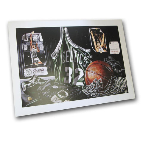 Allen Hackney Lithograph Tribute To Greatness Has Been Personally Hand Signed By Boston Celtics Power Forward-Center Kevin Mchale