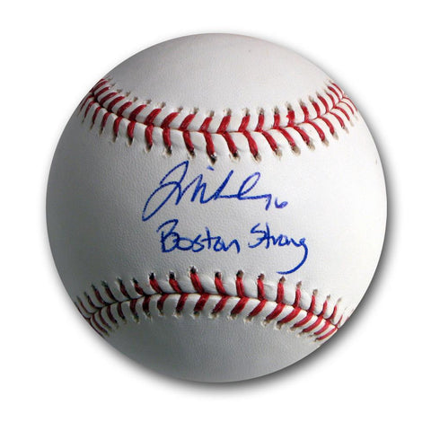 Autographed Will Middlebrooks Official Major League Baseball inscribed Boston Strong.