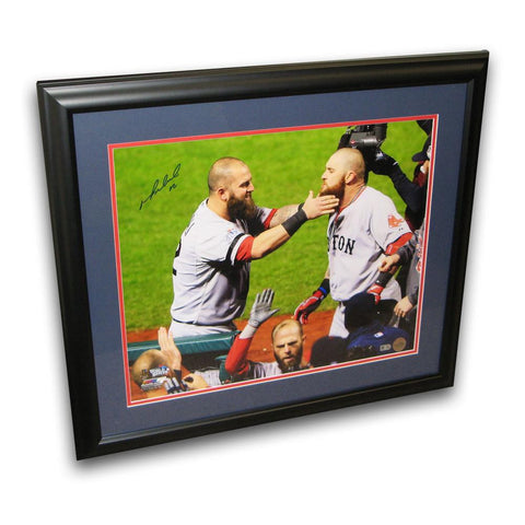 Autographed Mike Napoli 2013 World Series Framed 16x20 Photo