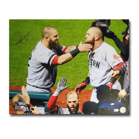 Autographed Mike Napoli 2013 World Series Unframed 16x20 Photo