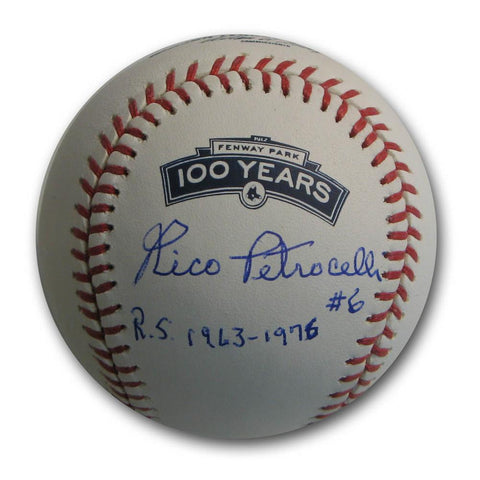 Rico Petrocelli Autographed 100Th Anniversary Baseball