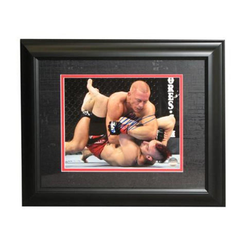 Autographed Georges St. Pierre UFC 8x10 Photo Framed