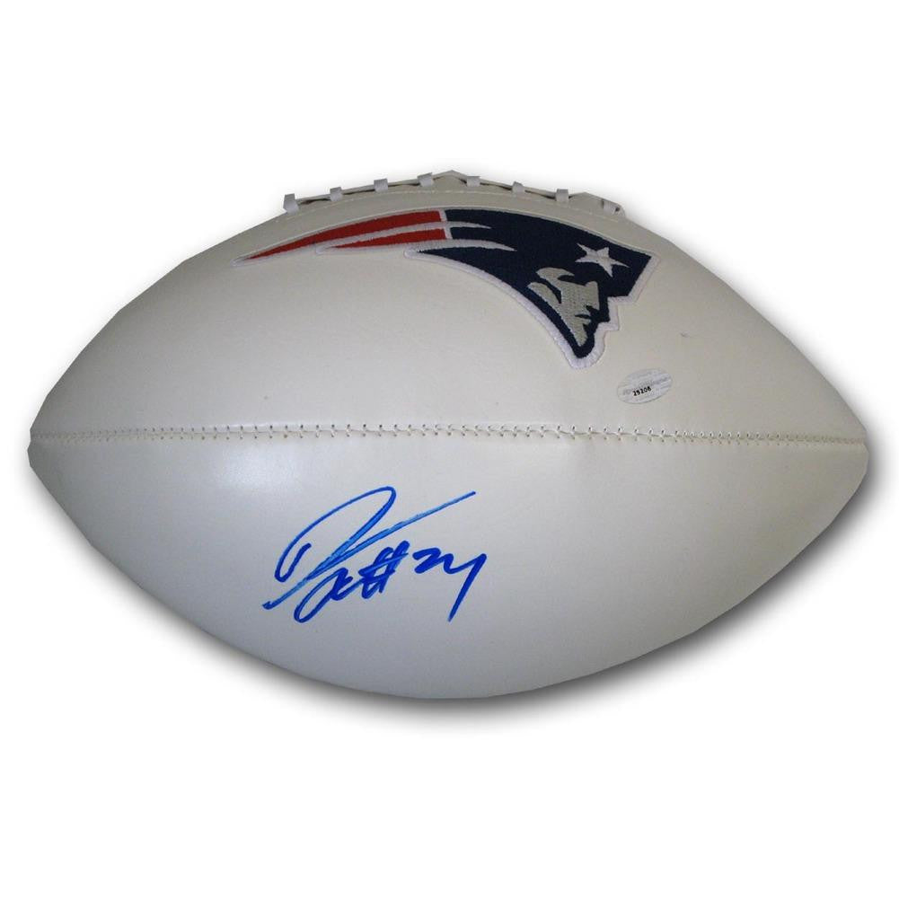 Derralle Revis autographed K2 New England Patriots logo white panel Football