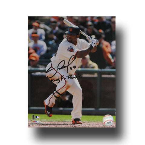 Autographed Pablo Sandoval 8x10 unframed photo inscribed Kung Fo Panda.
