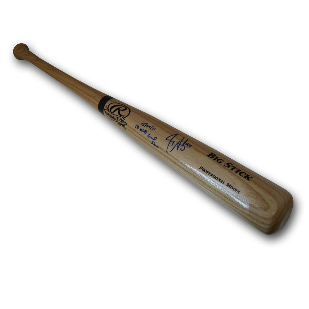 Autographed Jerry Sands big stick bat