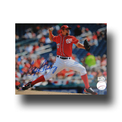Autographed Stephen Strasburg 8-by-10 inch unframed photo