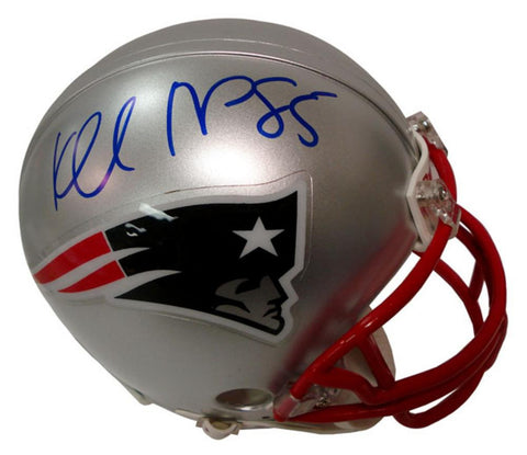 Autographed Kenbrell Thompkins New England Patriots mini replica helmet.