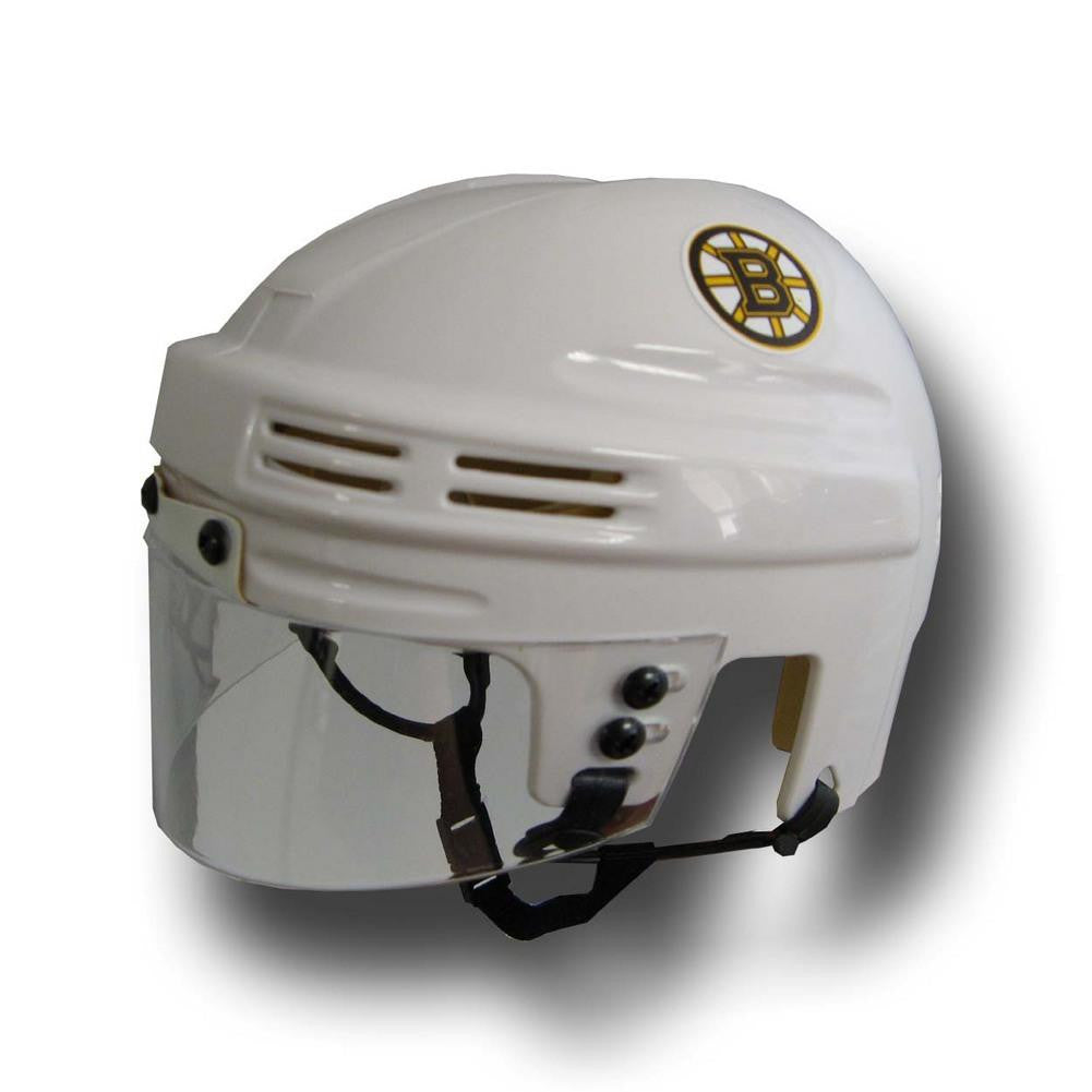 Official NHL Licensed Mini Player Helmets - Boston Bruins (White)