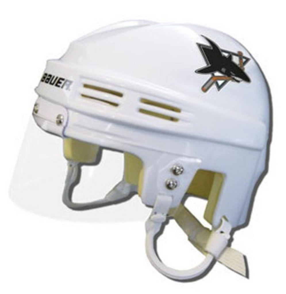 Official NHL Licensed Mini Player Helmets - San Jose Sharks (White)