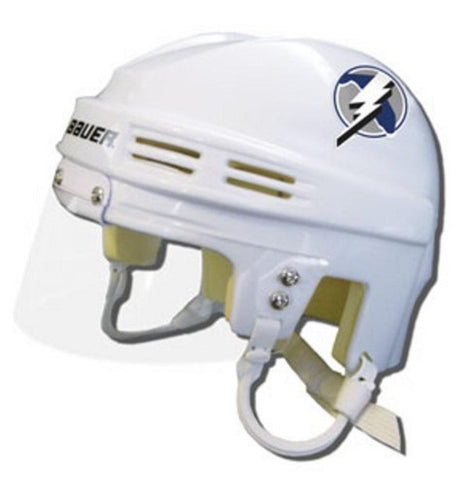 Official NHL Licensed Mini Player Helmets - Tampa Bay Lightning (White)