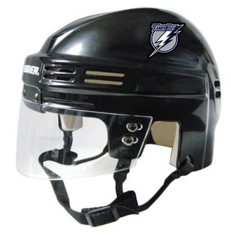 Official NHL Licensed Mini Player Helmets - Tampa Bay Lightning