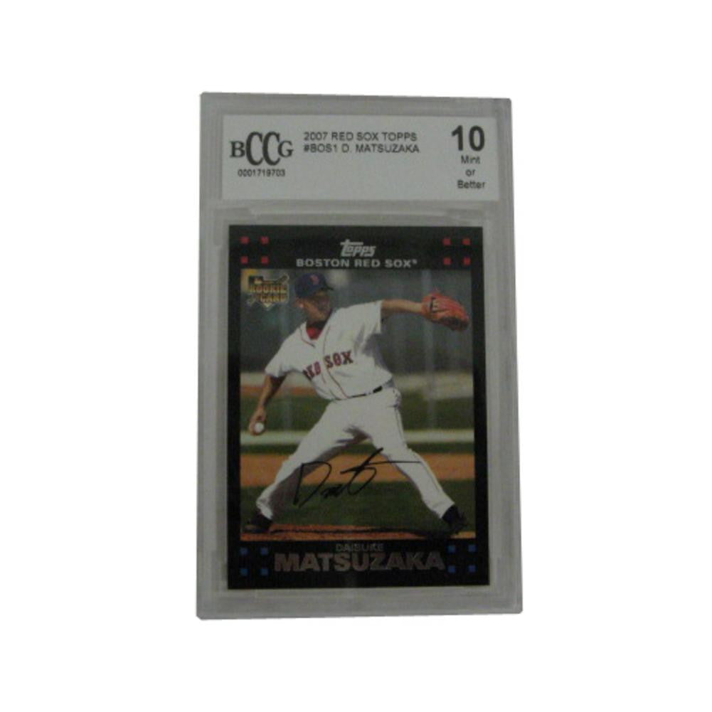 2007 Topps Matsuzaka Bccg 10 Graded Card