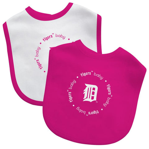 2 Pack Pink Baby Fanatic Bib Detroit Tigers
