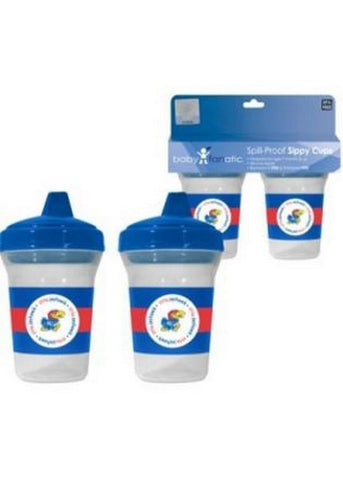 Baby Fanatic 2-Pack Sippy Cups NCAA University of Kansas