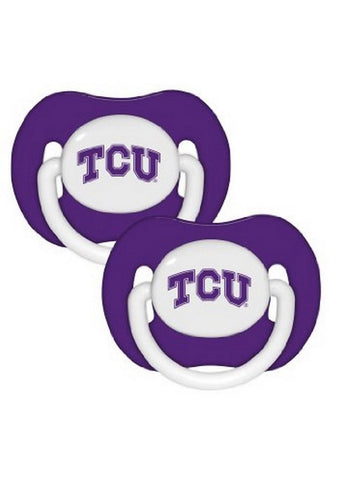 Baby Fanatic 2-Pack Pacifiers NCAA Texas Christian University