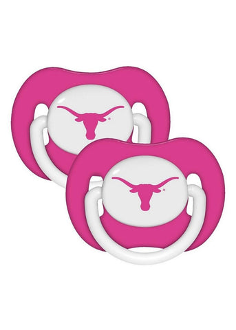 Baby Fanatic 2-Pack Pink Pacifier NCAA University of Texas