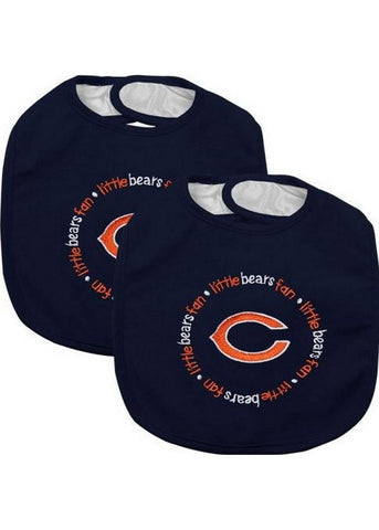 Baby Fanatic NFL Chicago Bears 2-Pack Bibs