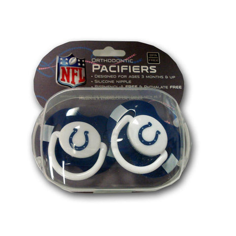 Baby Fanatic 2-Pack Pacifiers - Indianapolis Colts
